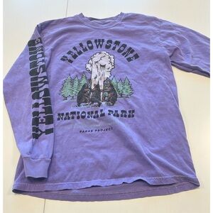 Parks Project Yellowstone Park Long sleeve tee sz medium purple black